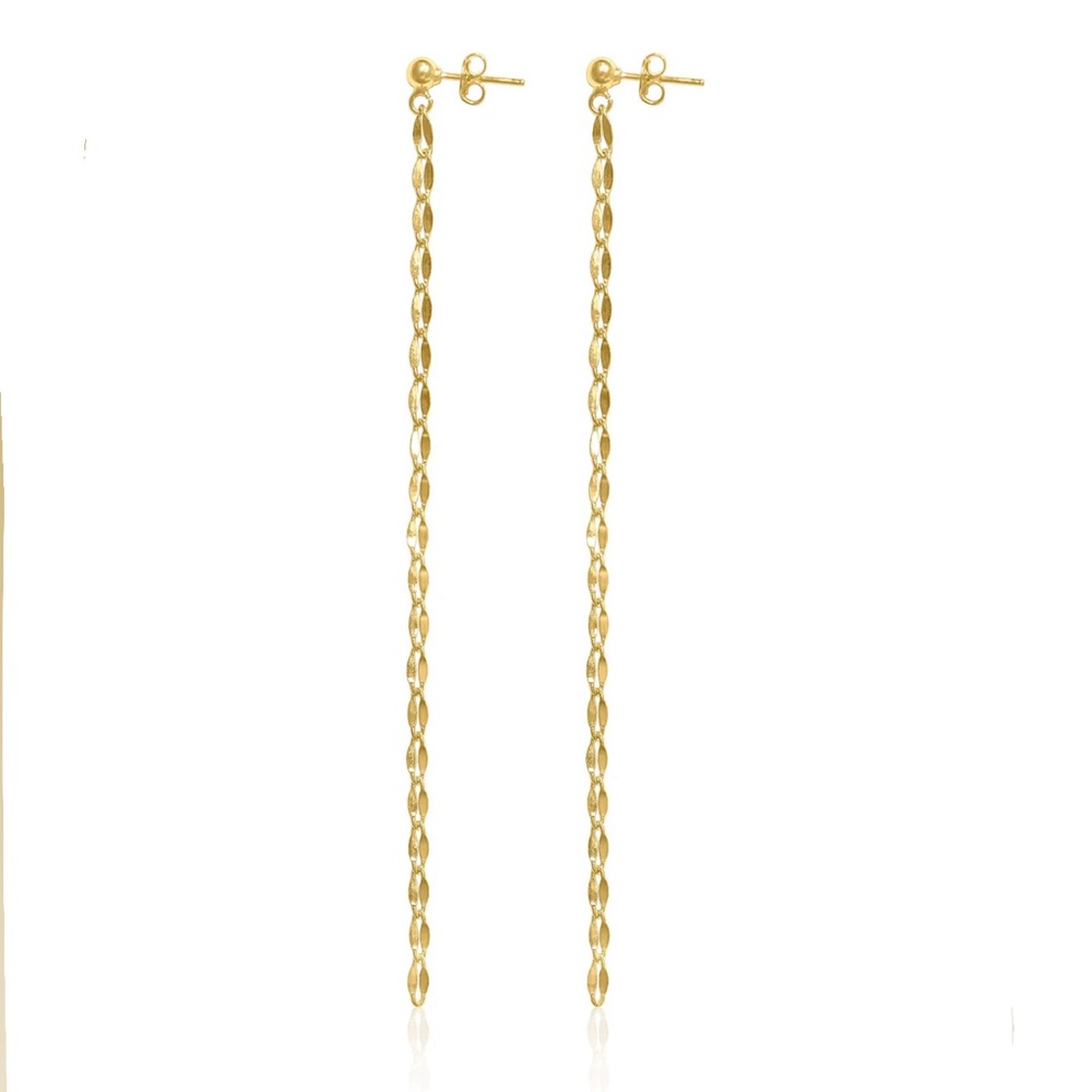 Gold Chain Drop Earrings